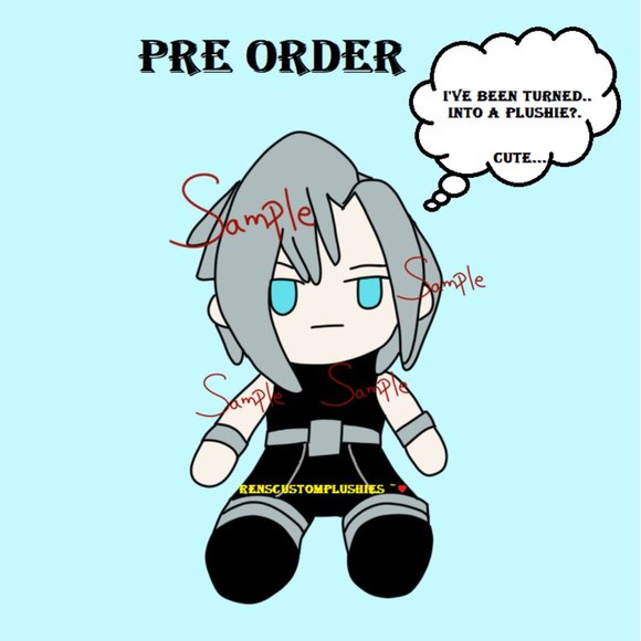 Handmade Anime Manga Videogame Gamer Cute FF7 Sephiroth Preorder Plushie Plush! - Picture 1 of 1